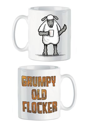 Grumpy Old Flocker Mug | Funny Gift for Dad &amp; Grandad | Baaad Flockers®
