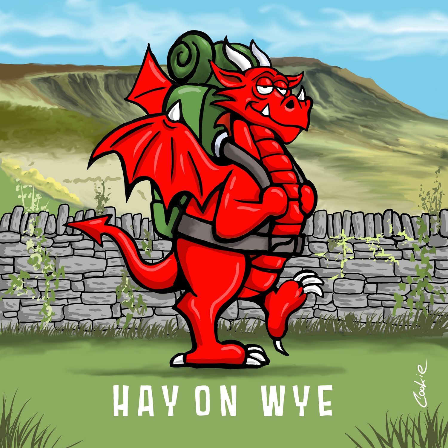 Hay on Wye Dragon | Metal Man Cave Signs | Flockers