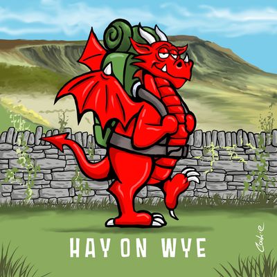 Hay on Wye Dragon | Metal Man Cave Signs | Flockers