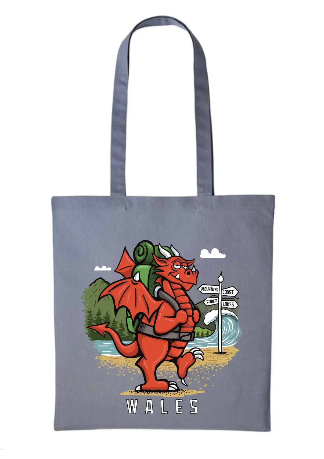 Shopping Bag | Red Dragon | Flockers Style