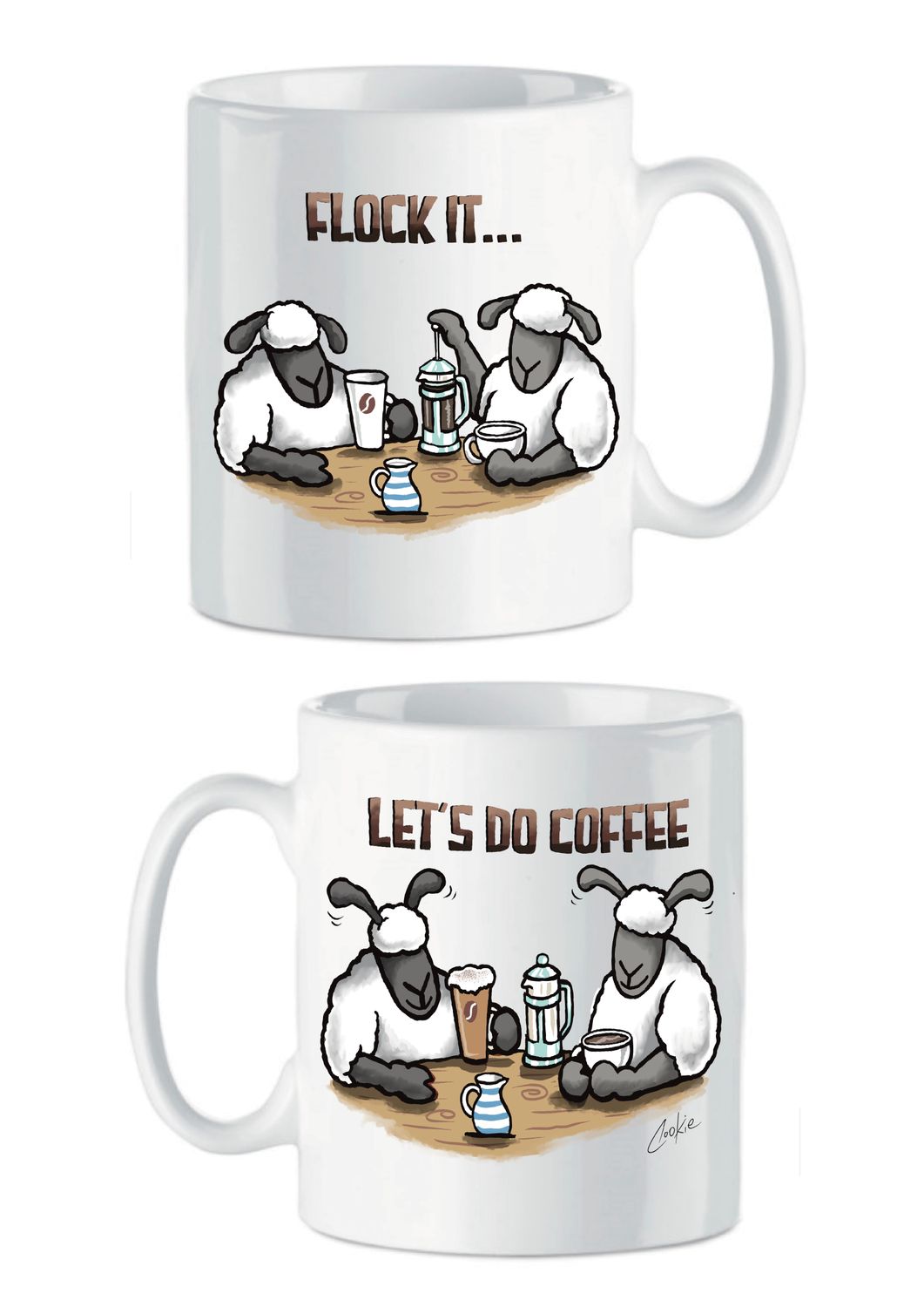 Flock It Let’s Do Coffee Mug | Funny Coffee Lover Gift | Baaad Flockers®