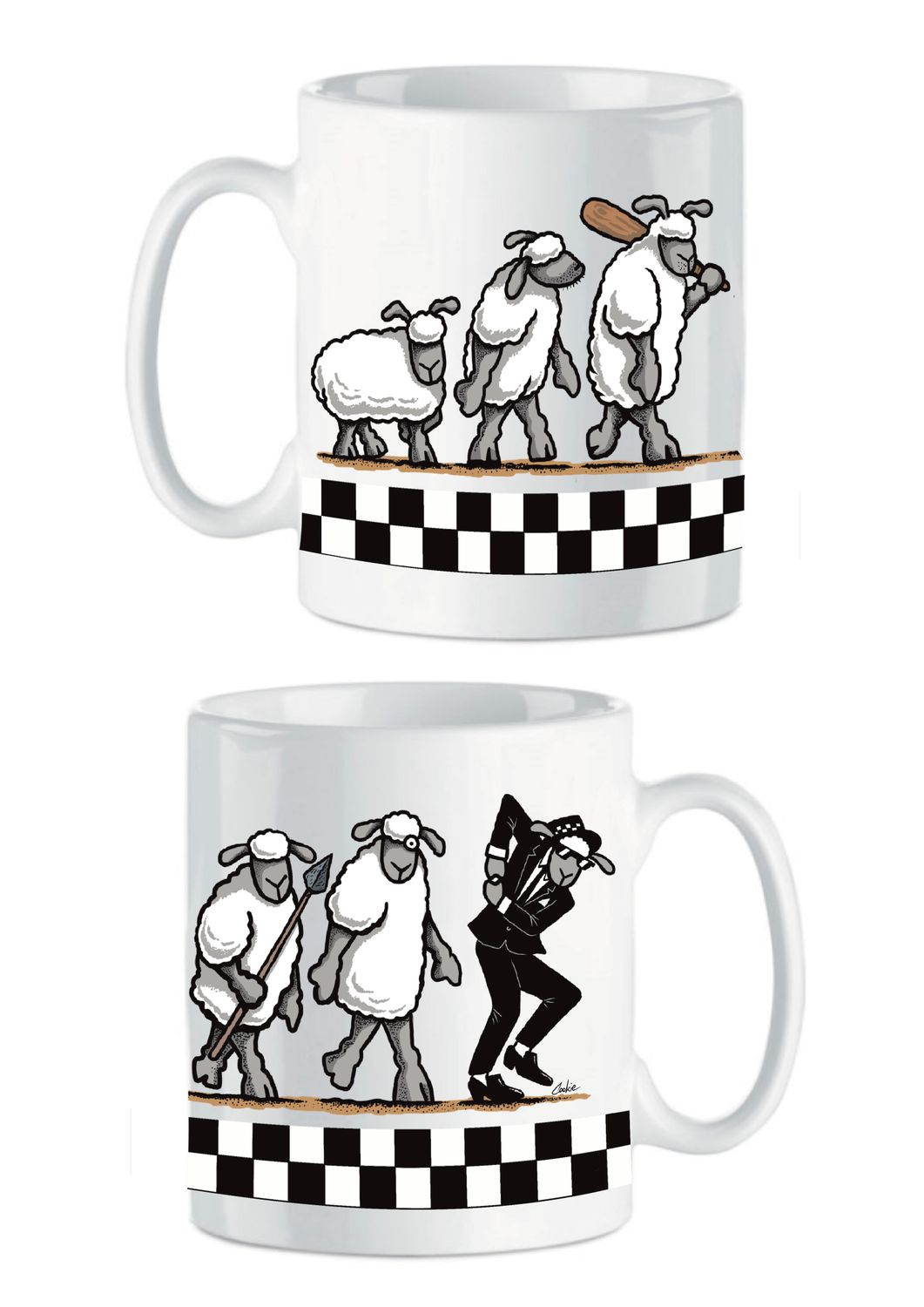Bluebeat Flockers Mug | Funny Retro Mug &amp; Gift | Baaad Flockers®