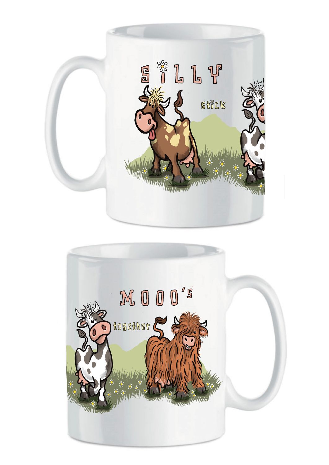 Silly Mooo's Mug | Funny Best Friend &amp; Friendship Gift | Baaad Flockers®