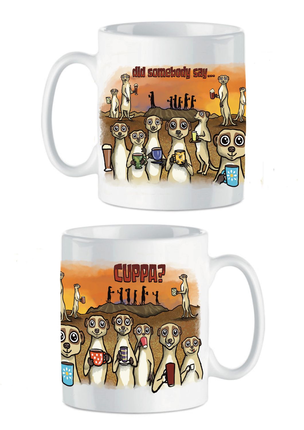 Meerkat Funny Mug | Animal &amp; Wildlife Lover Gift | Baaad Flockers®