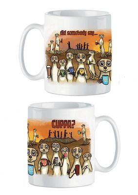 Meerkat Funny Mug | Animal &amp; Wildlife Lover Gift | Baaad Flockers®