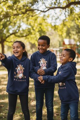 Animooo Kids Hoodie | Funny Animal Hoodie for Children | Little Flockers®