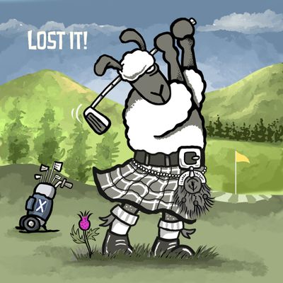 Mclost Iost it! | Man Cave Golfing Metal Sign | Flockers