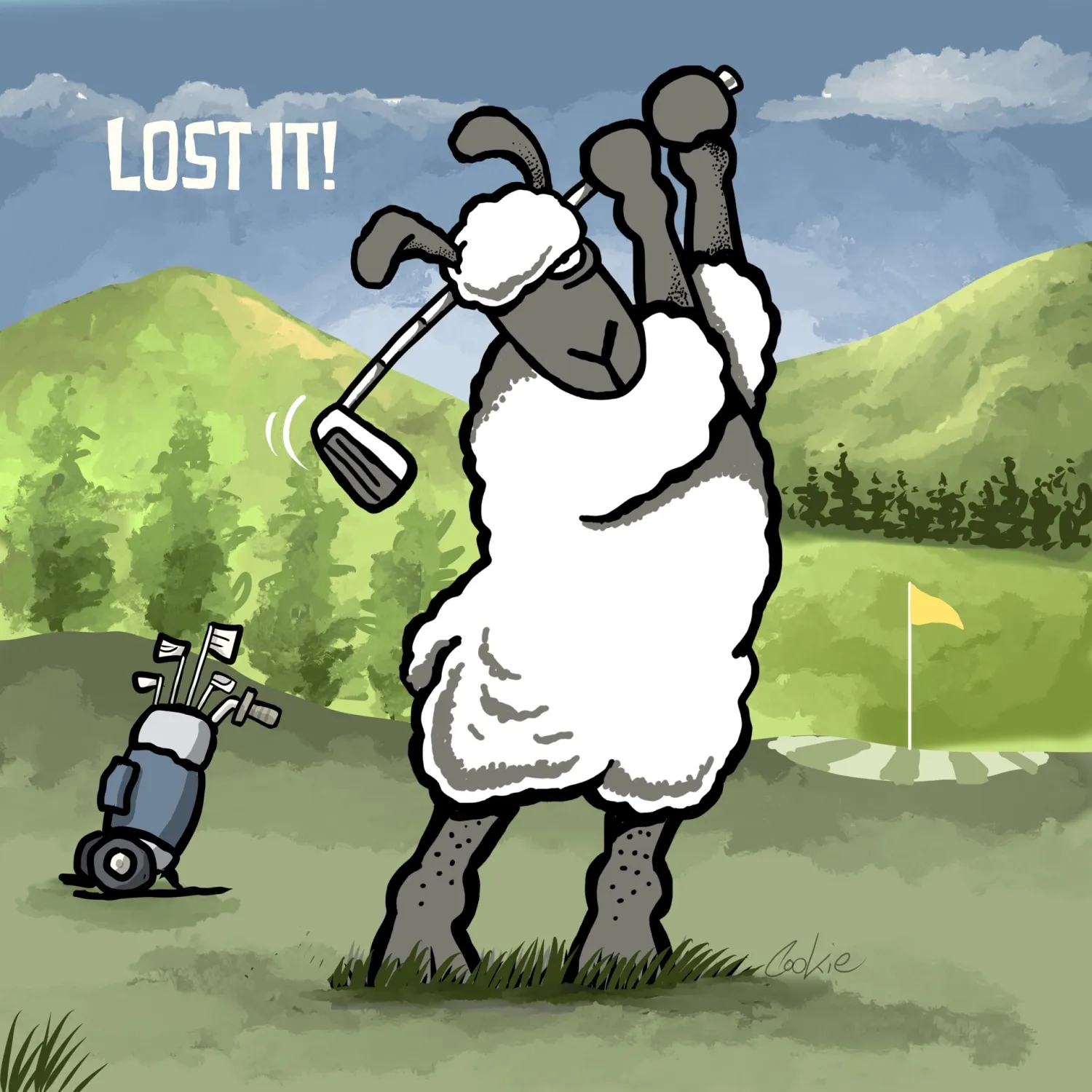 Lost It ! Golf Fridge Magnet | Flockers