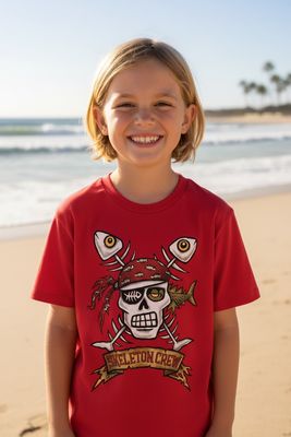 Skeleton Crew Kids T-Shirt | Pirate &amp; Skeleton Tee | Little Flockers®