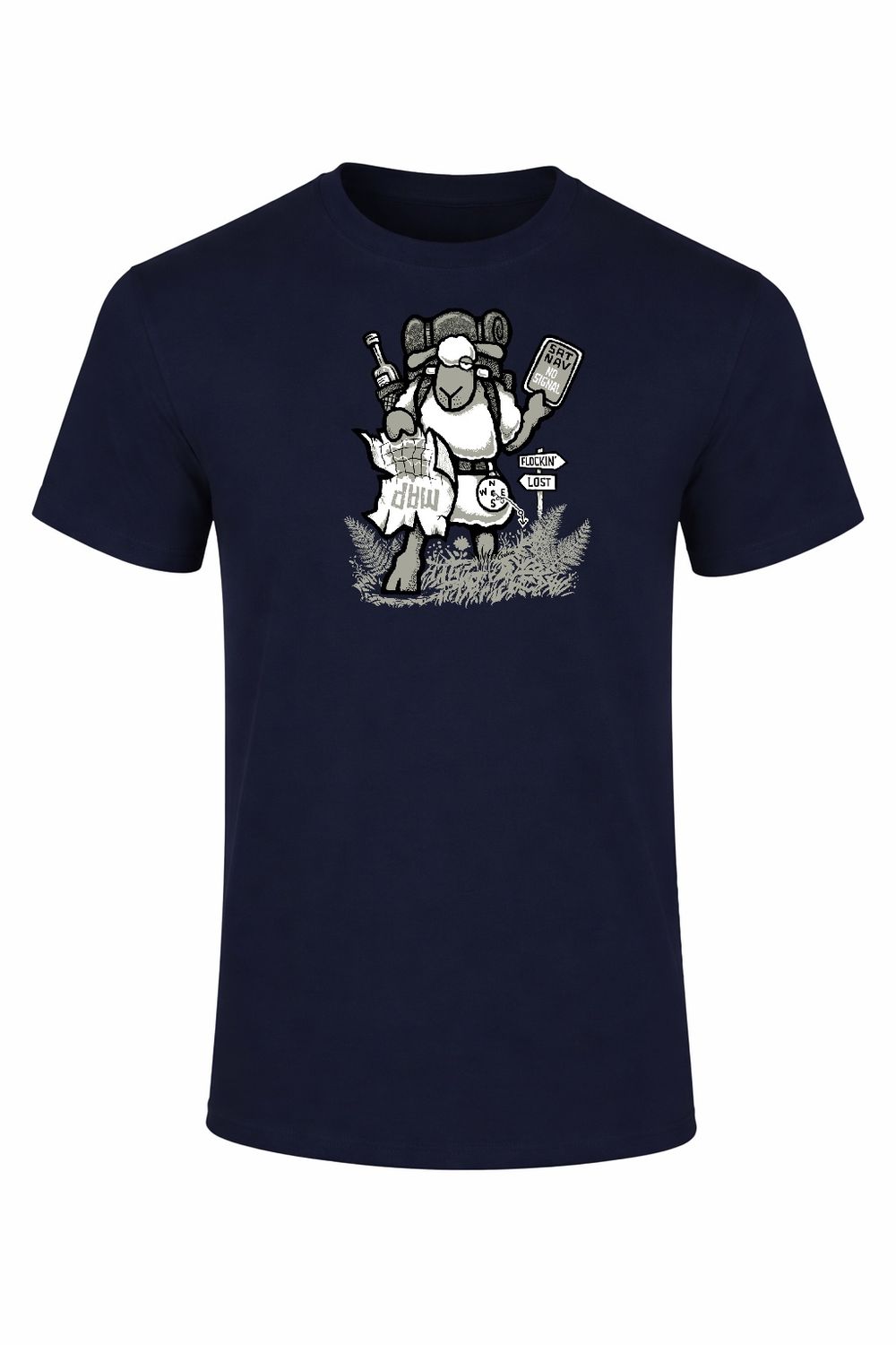Flockin Lot - Solo | Hiking T-Shirt | Flockers Flockin Lot - Solo | Hiking T-Shirt | Flockers, Colour: Navy, Size: XS