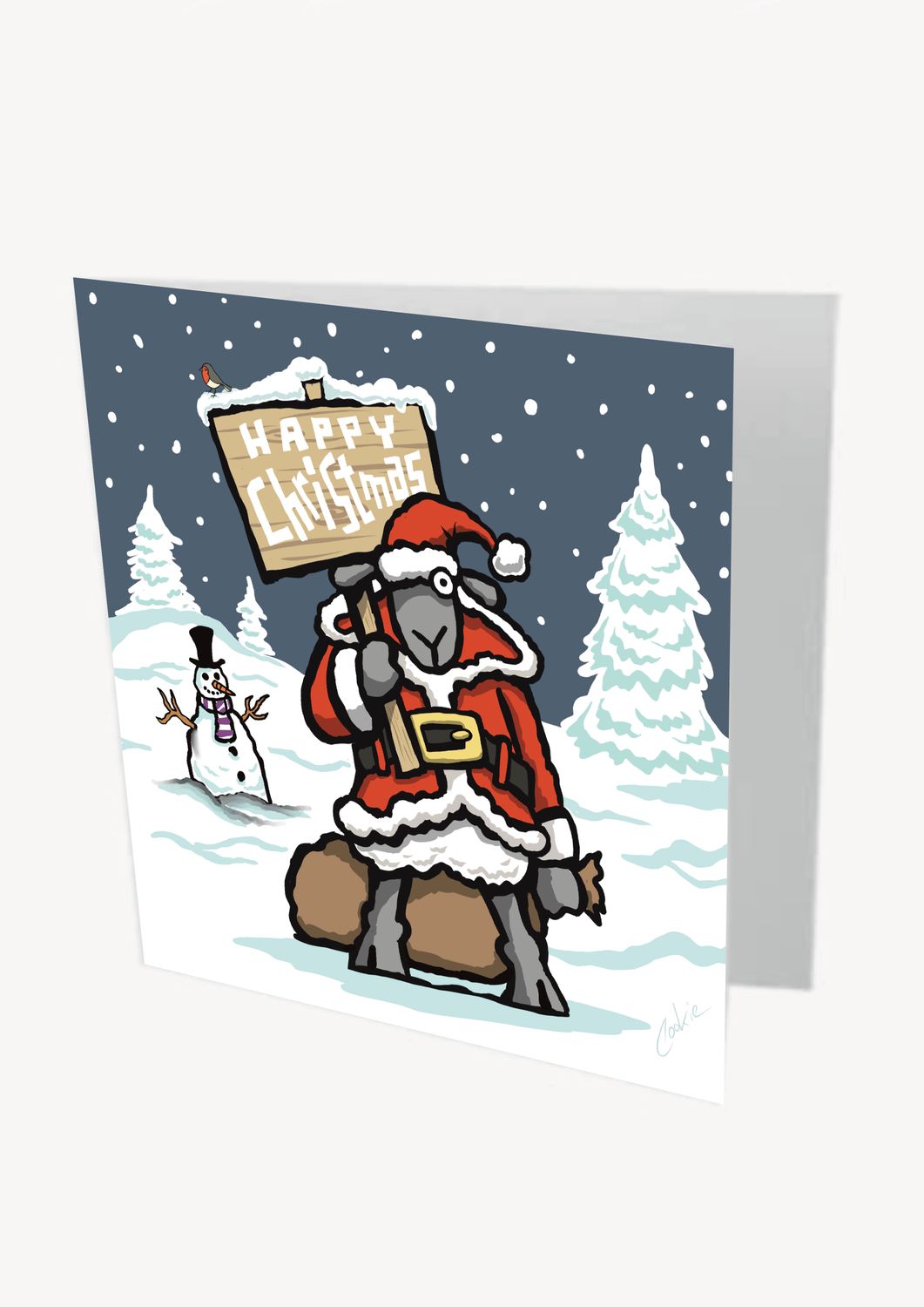 Christmas Flocker Card | Funny Christmas Card | Baaad Flockers®