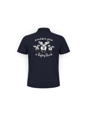 Couldn’t Give A Flying Flock Polo | Funny Men’s Polo Shirt | Baaad Flockers®