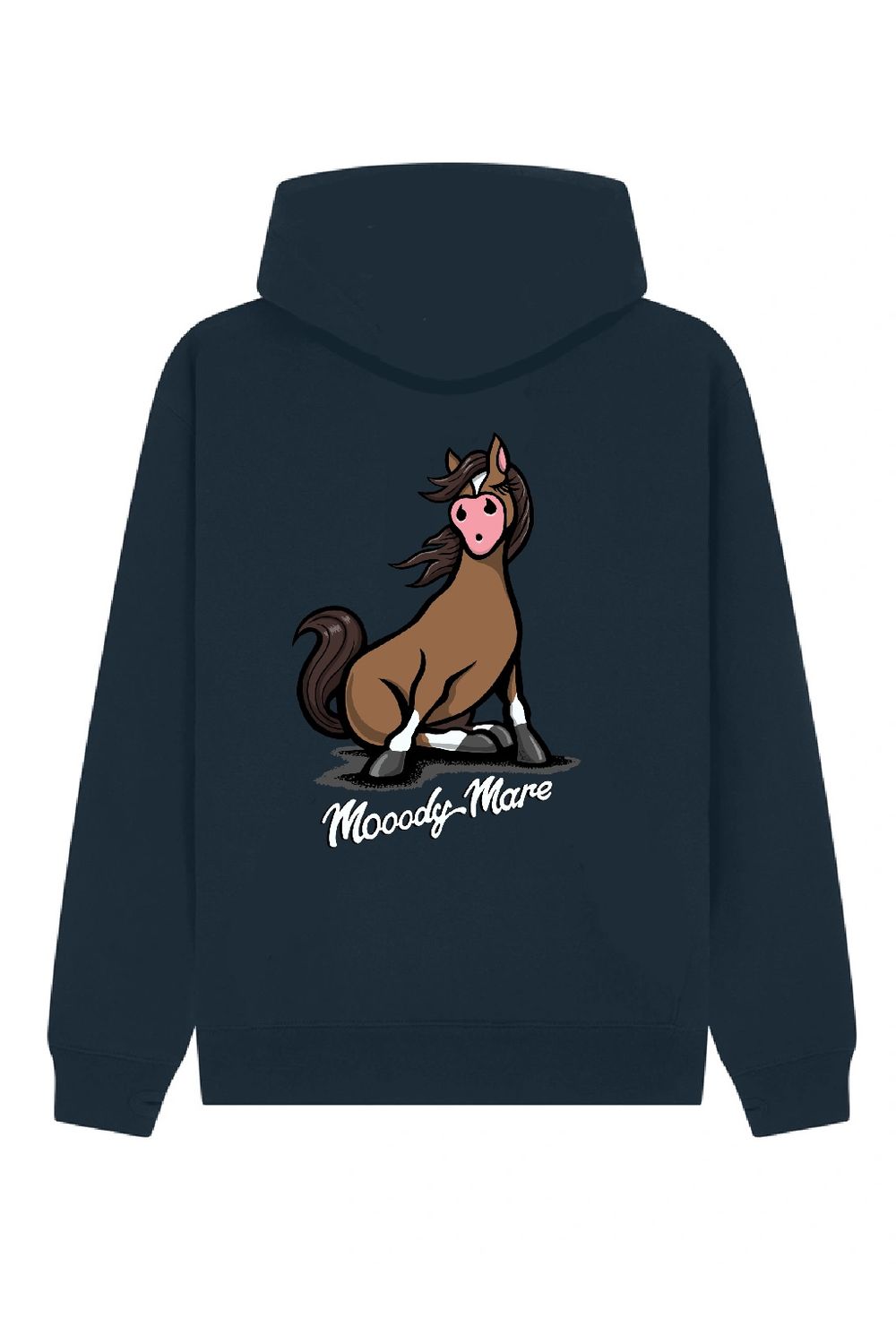 Mooody Chestnut Mare Rugged Hoodie | Heavyweight Horse Lover Hoodie | Baaad Flockers®