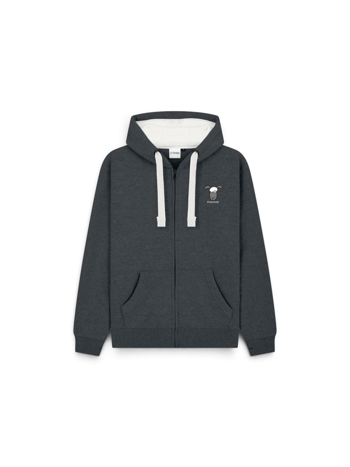 Hoof Dares Wins Zoodie Colour | Funny Outdoor Full Zip Hoodie | Baaad Flockers®, Colour: Black Malenge, Size: XS