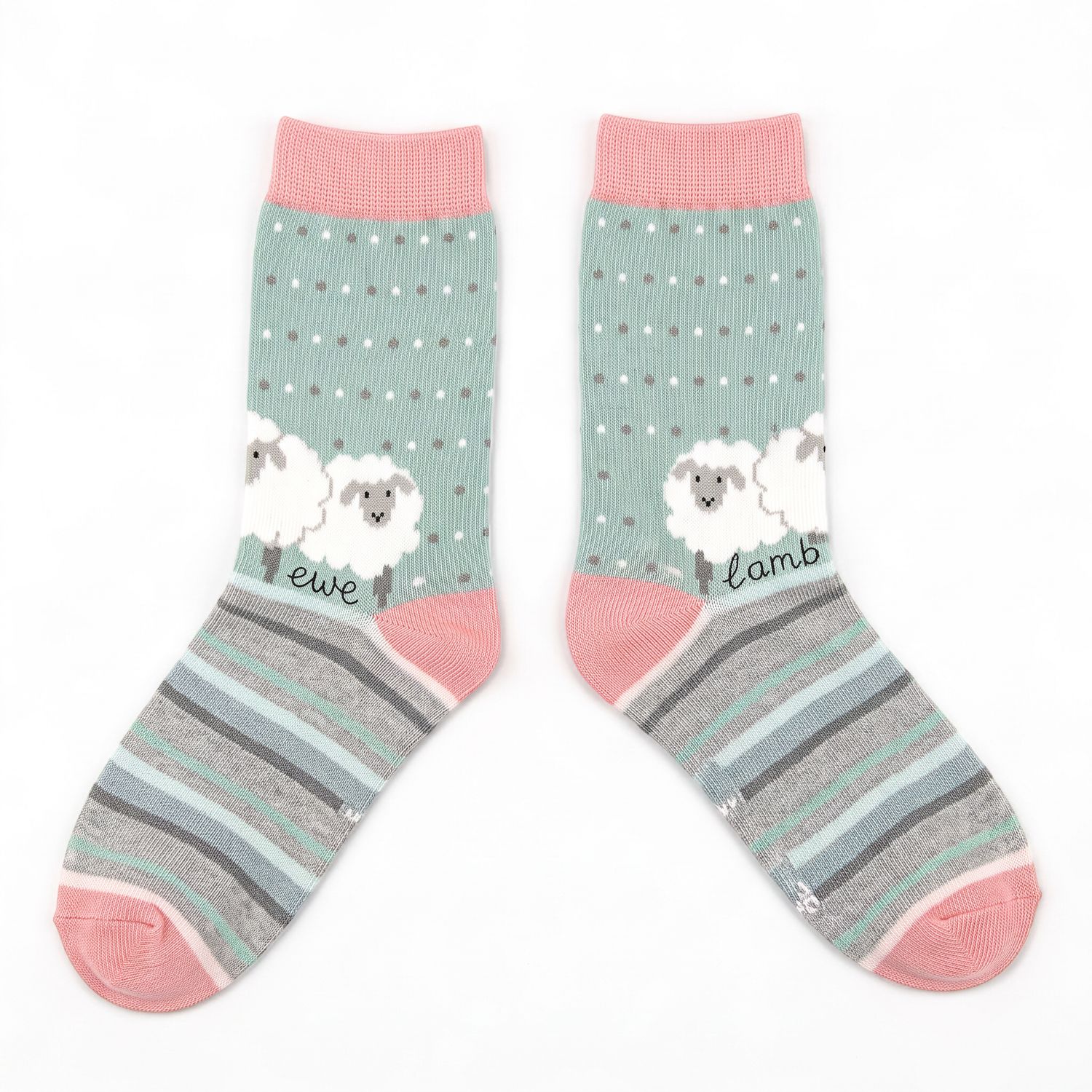 Sheep Friends Aqua Bamboo Socks | Funny Sheep Socks | Baaad Flockers®