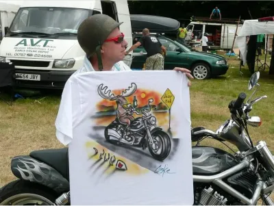 Personalised Adult Airbrushed T-Shirts by Cookie | Bespoke T-Shirts UK