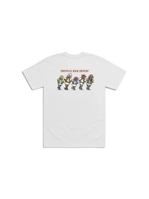 Shuffle Kick Repeat Line Funny Dancing T-Shirt | Dance T-Shirt | Baaad Flockers