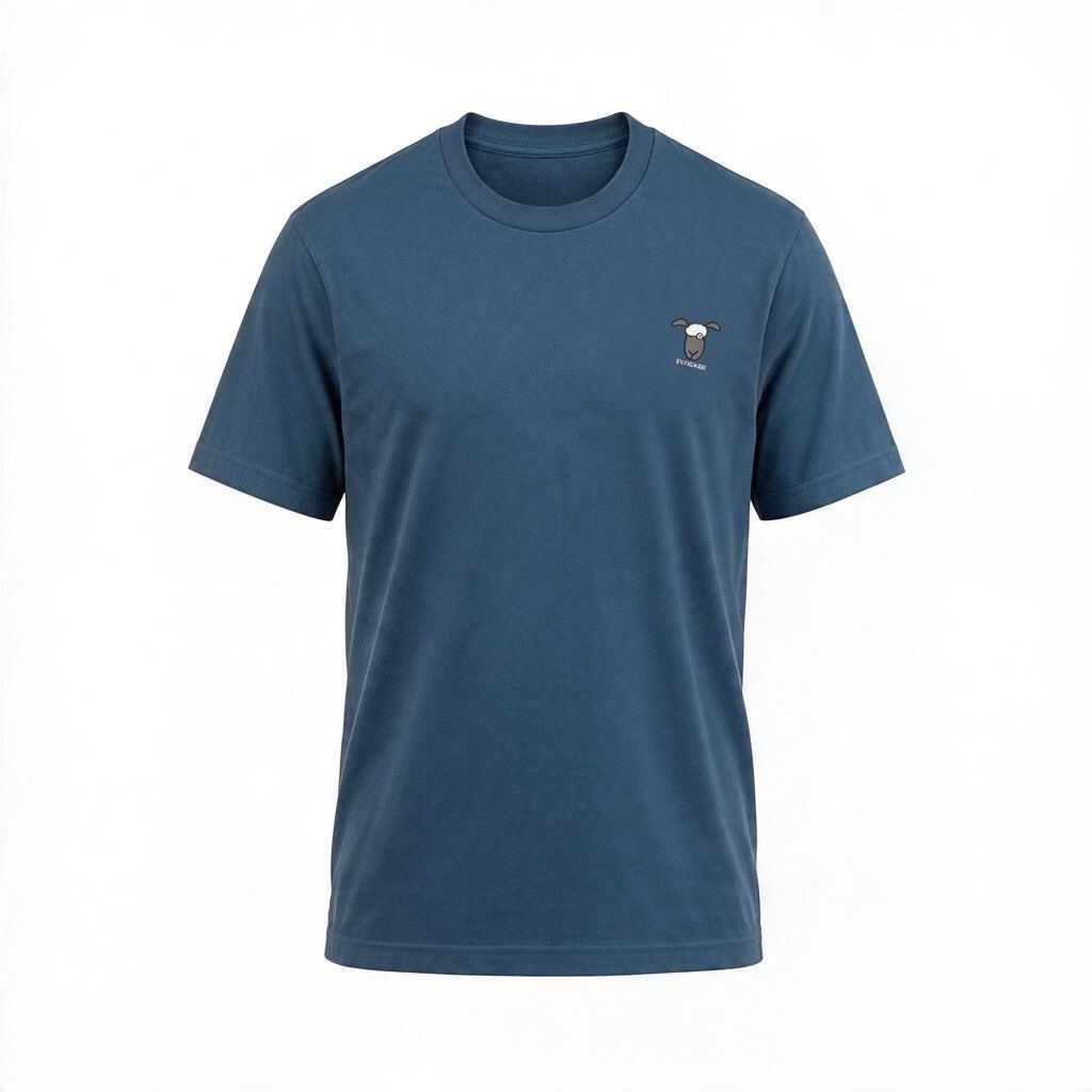Flockers Make You Laugh Unisex T-Shirt | Funny British Graphic Tee | Baaad Flockers®, Colour: Indigo Blue, Size: XS