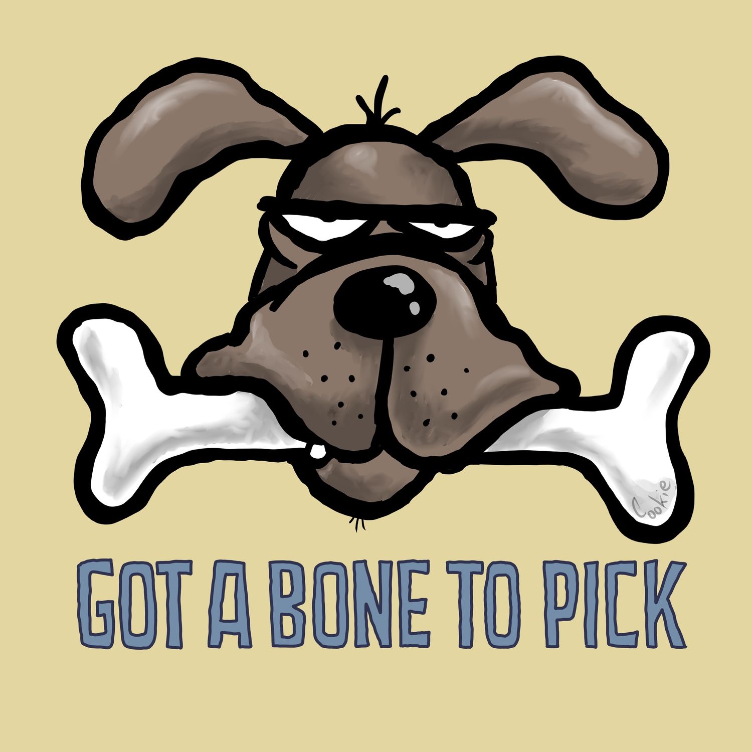 Got a Bone to Pick Coaster | Funny Dog Lover Gift | Barking Mad®