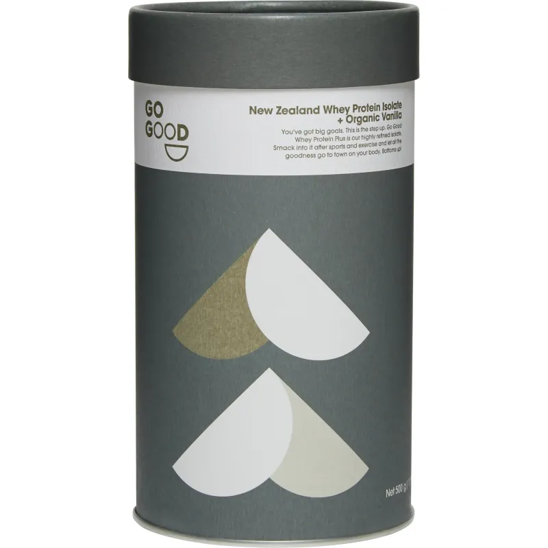 Go Good Whey Protein Isolate + Organic Vanilla 500g (16 servings)
