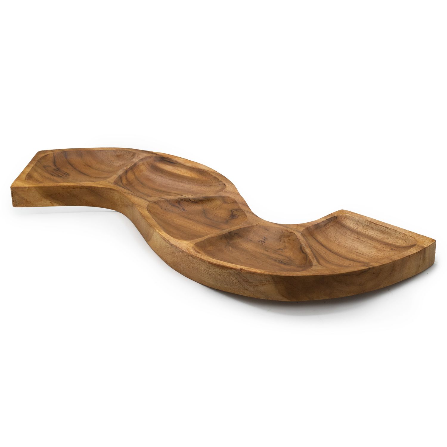 Tekowy Półmisek na Przekąski 55 cm