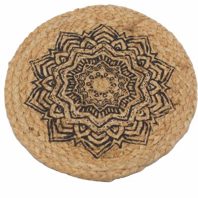 Naturalna Podkładka z Juty 30 cm Mandala