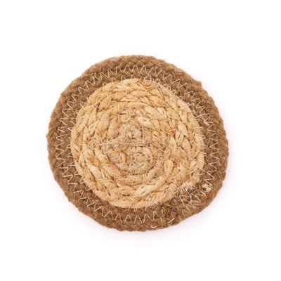 Zestaw 4x Naturalnych Podkładek z Juty i Bawełny 10 cm