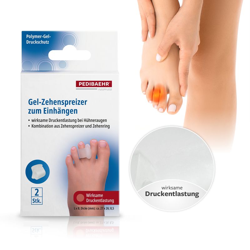 Gel Zehenspreizer zum Einhängen mittel