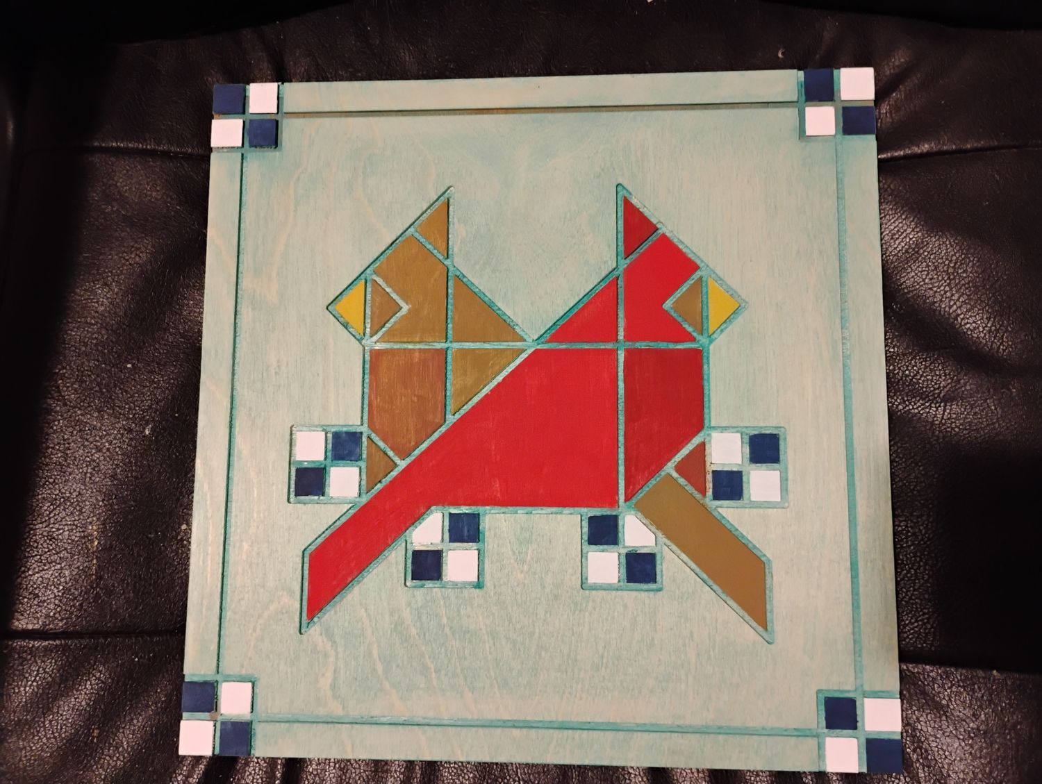 Double Cardinal quilt board