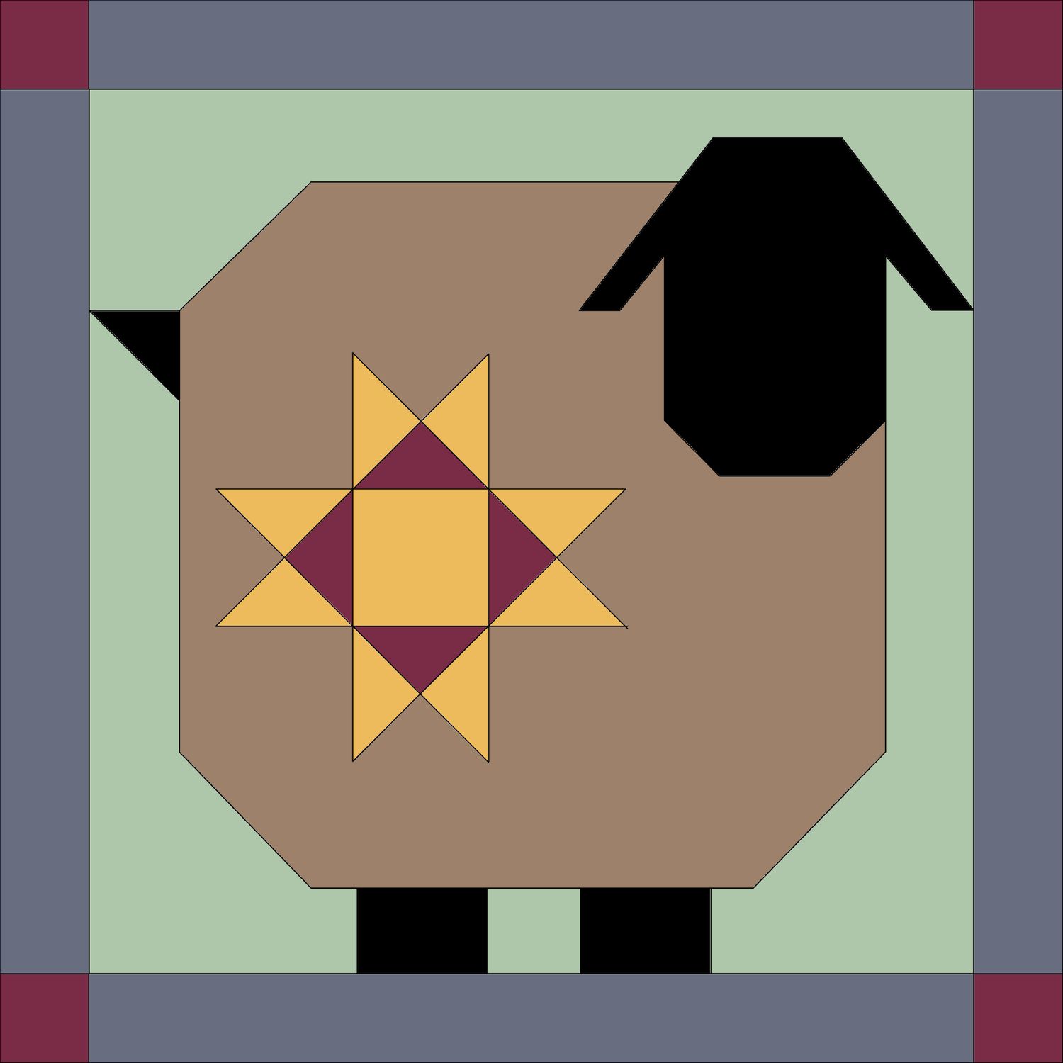 Sheep quilt board