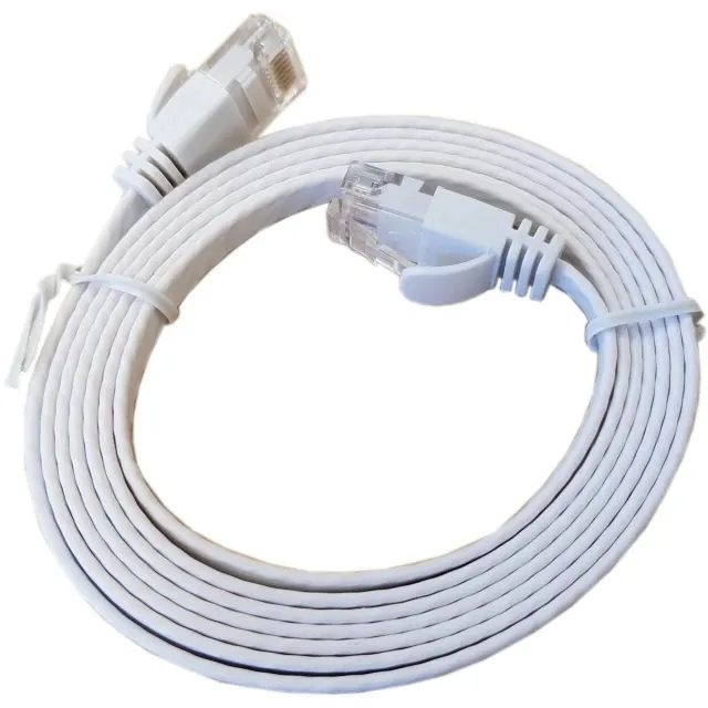 Patchkabel platt KAT6A UTP vit