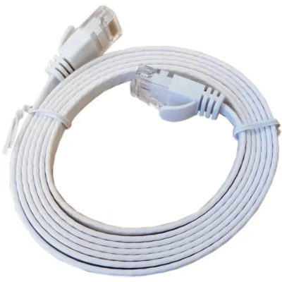 Patchkabel platt KAT6A UTP vit