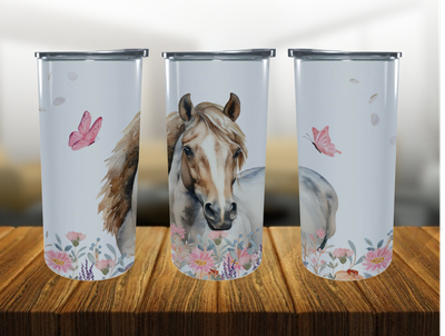Equestrian Double Wall Tumbler – 15oz Stainless Steel