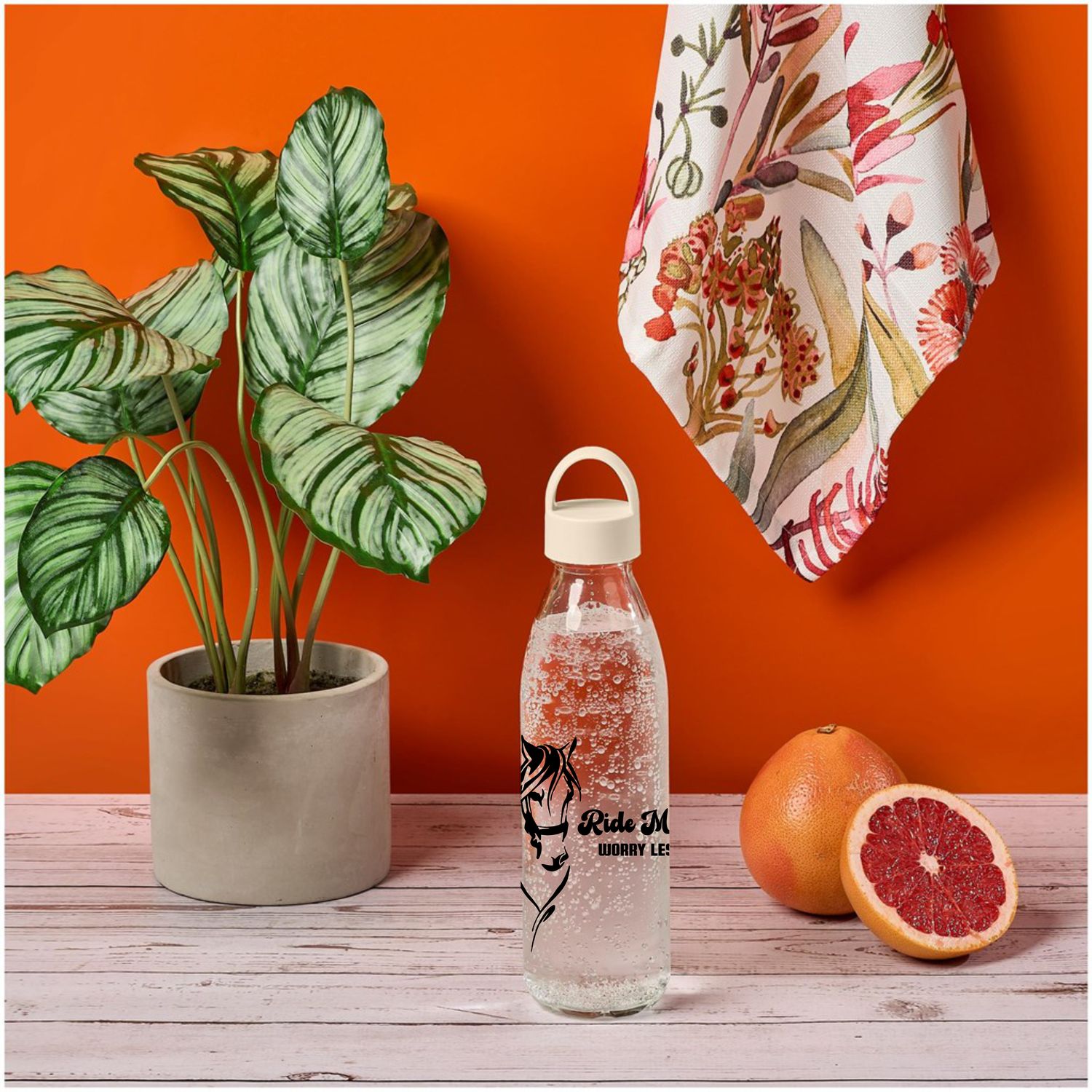 Swing Glass Water Bottle - 650ml