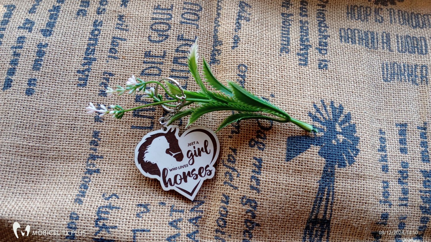 Just a Girl who loves horses Keyring