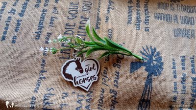 Just a Girl who loves horses Keyring