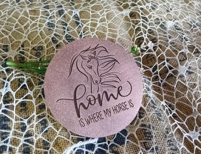 Equestrian Themed Engraved MDF Coasters – Set of 6