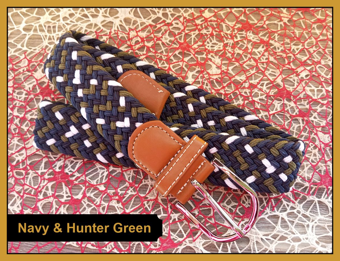 Multicolor Striped Equestrian Adjustable Belt