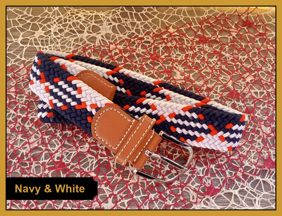 Multicolor Striped Equestrian Adjustable Belt