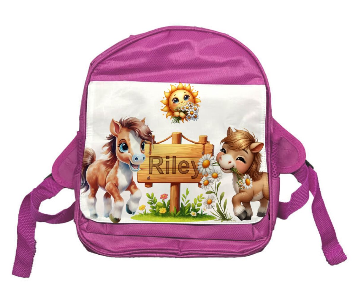 Personalized Pony Backpack for Kids