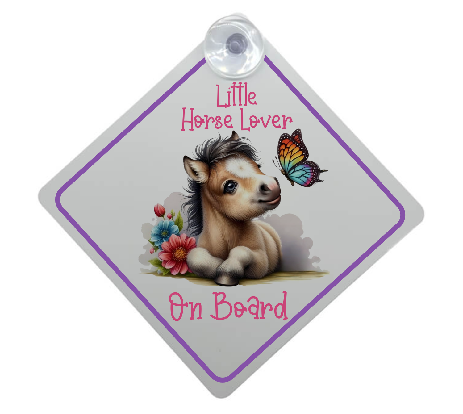 Little Horse Lover On Board Decal
