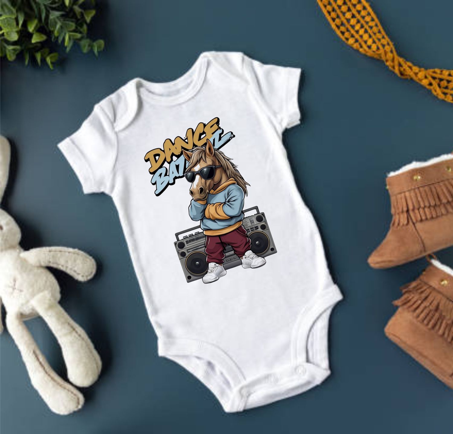 Equestrian Baby Grow