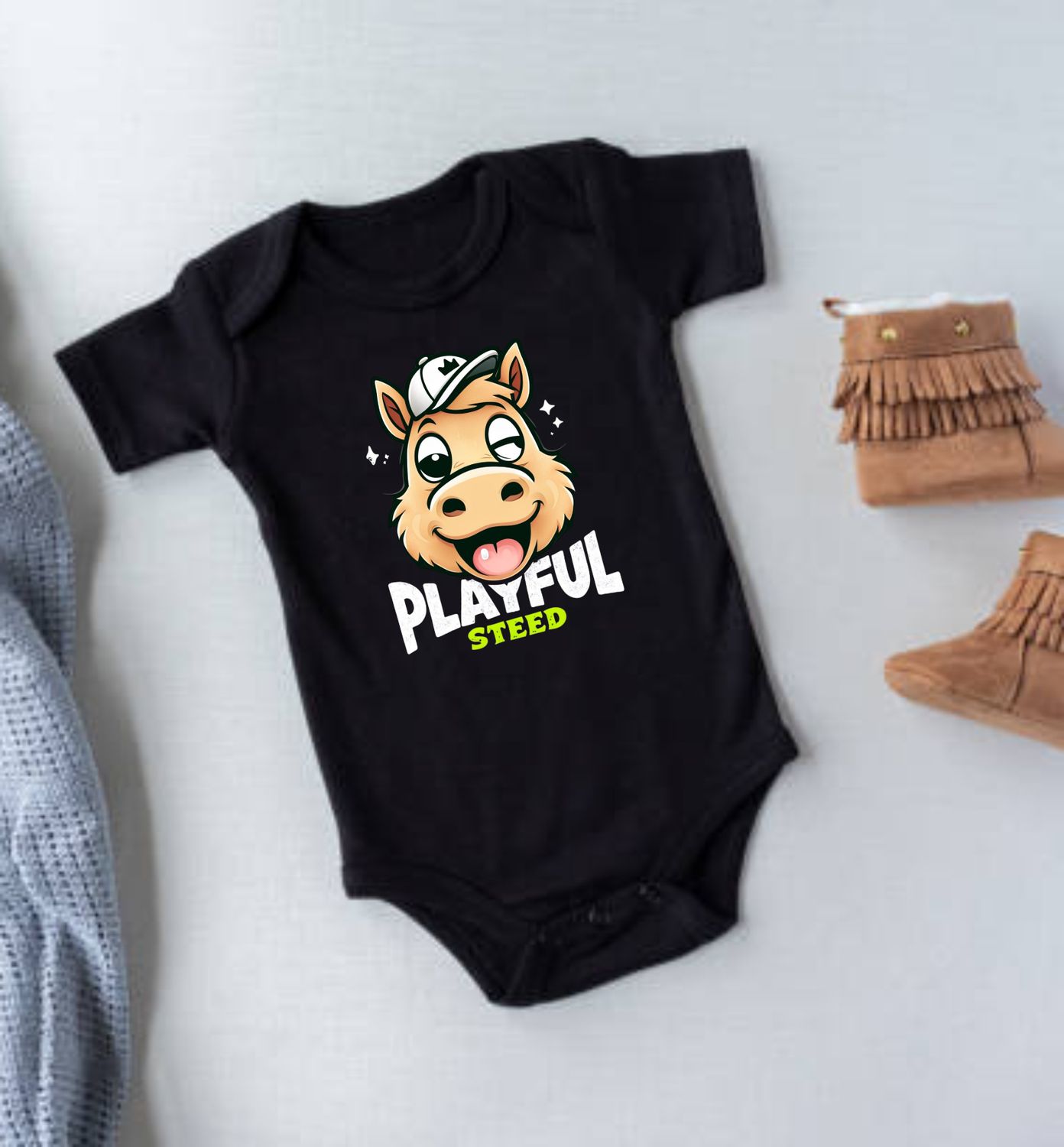 Equestrian Baby Grow