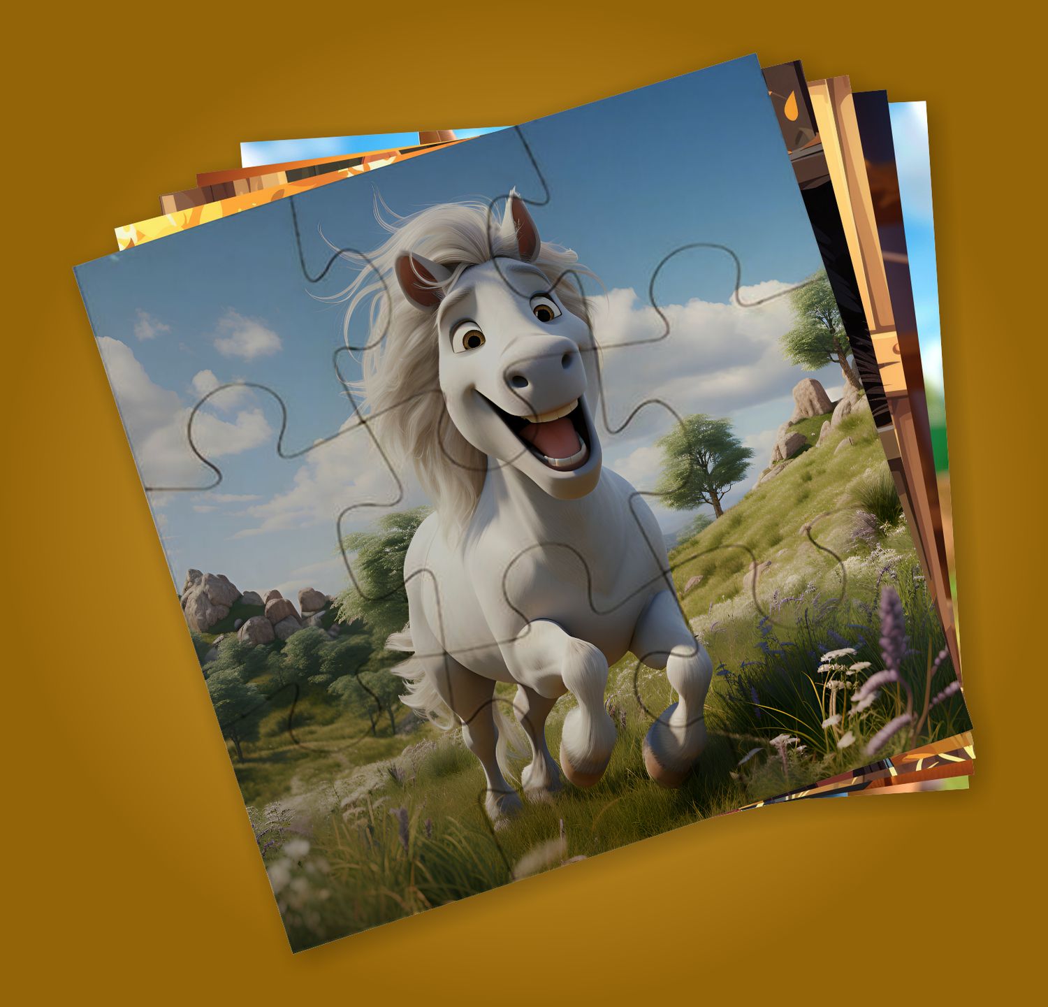 Equestrian-Themed MDF Puzzles