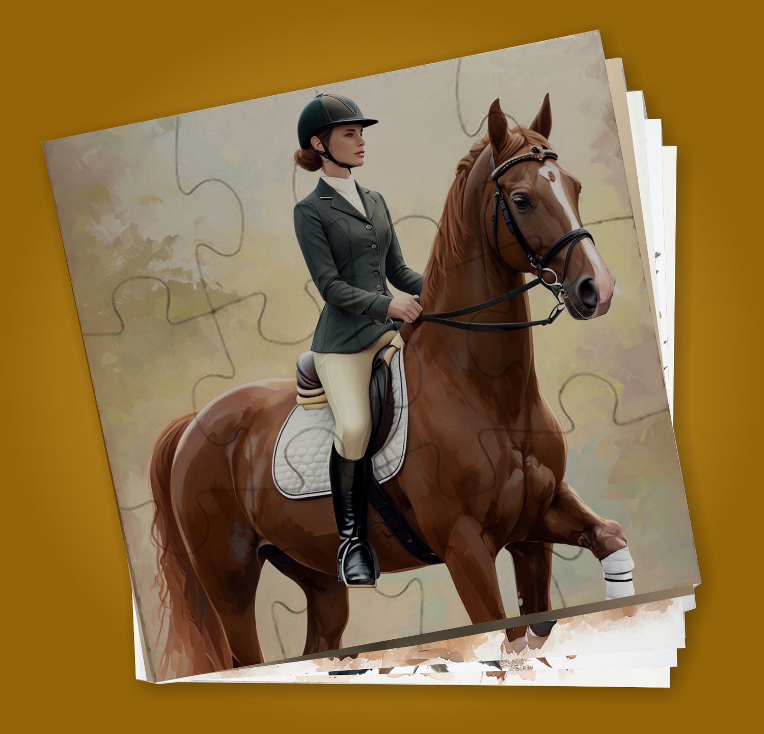 Equestrian-Themed MDF Puzzles