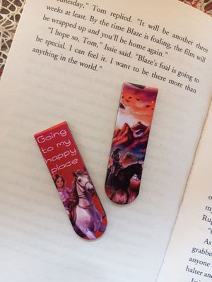 Equestrian-Themed Magnetic Bookmarks
