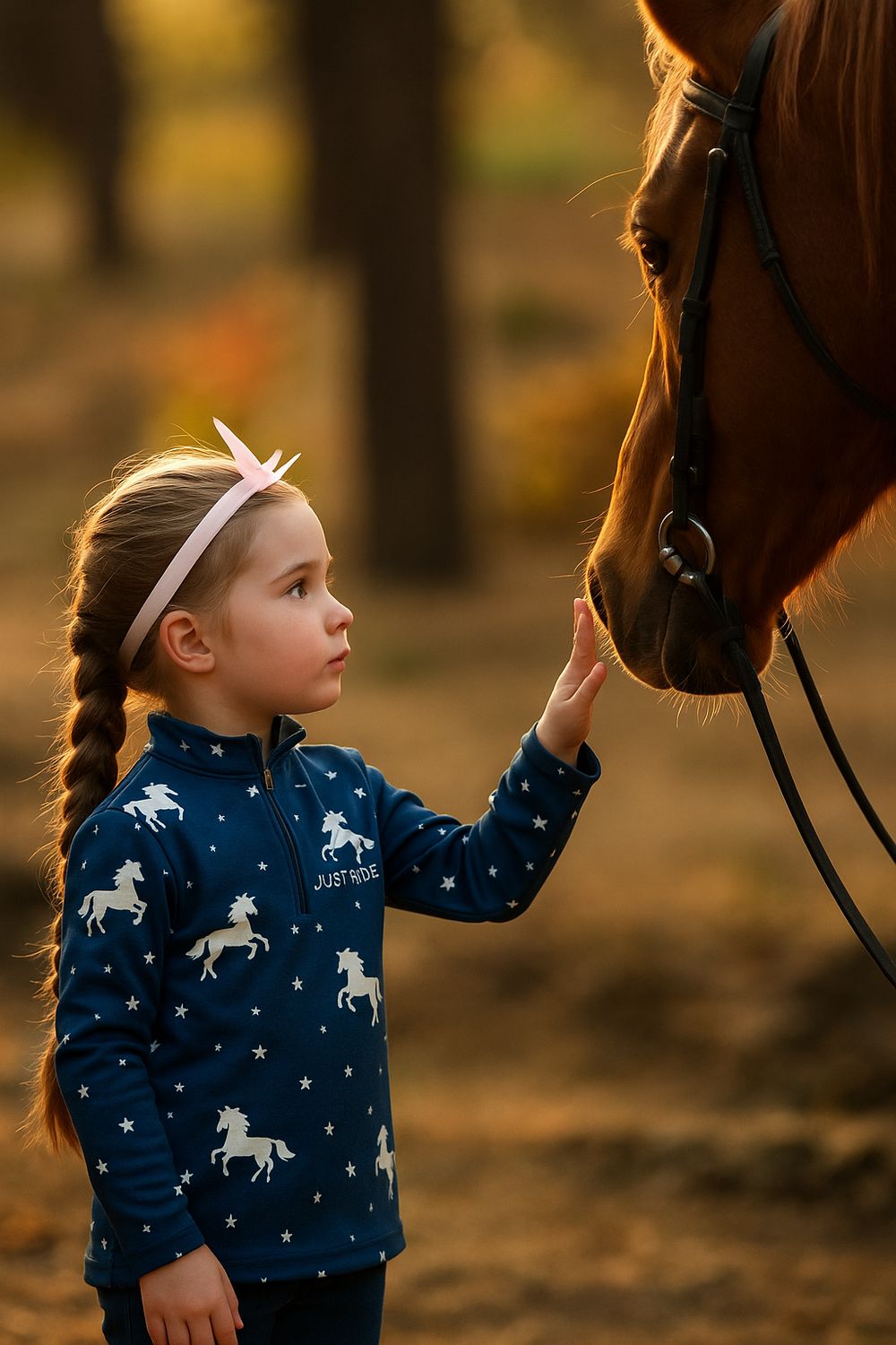 Twinkle Trot Long Sleeve Kids Riding Shirt