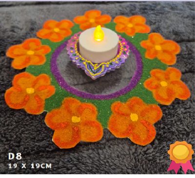 Flower border circle