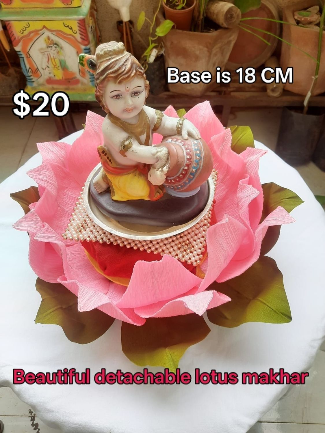 Lotus Makhar (Without Krishna Idol)