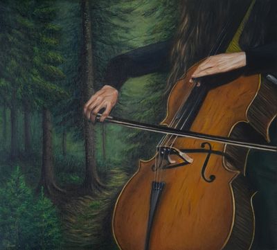 Cello Harmony in the Forest